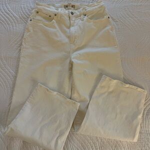 Madewell Perfect Vintage Wide-Leg Crop Jean 29 tile white
